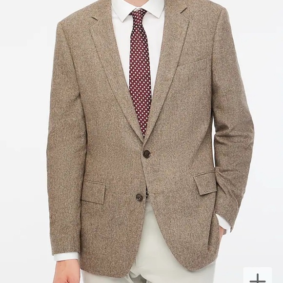 J. Crew Men’s Herringbone Wool Blazer - Picture 3 of 14